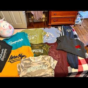 Aeropostale Set (9 tees 1 sweatpants)
